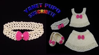 PASO A PASO PARA TEJER BANDA PARA BEBE A CROCHET [upl. by Ahsilra]