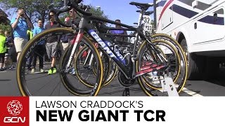 Lawson Craddocks New Giant TCR  Amgen Tour Of California 2015 [upl. by Meneau]