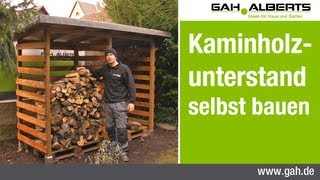 GAHAlberts Bau eines Kaminholzunterstands [upl. by Urbas420]