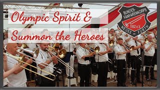 Bundesfanfarenkorps Neuss Furth  Olympic Spirit amp Summon the Heroes  Schützenfest Furth 2023 [upl. by Lleuqram]