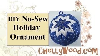 Quilted Holiday Ornament Tutorial With FREE Pattern [upl. by Drannel759]