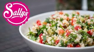 orientalischer Couscous Salat  veganes Rezept  Sallys Welt [upl. by Adlee]