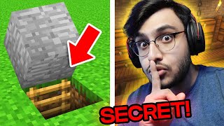 I MADE A SECRET UNDERGROUND STORAGE ROOM IN MINECRAFT 2  RAWKNEE [upl. by Hgielime]