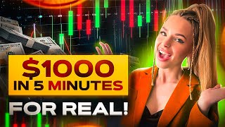 1000  in 5 minutes  EASIEST trading STRATEGY [upl. by Aryek]