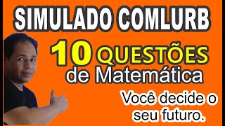 COMLURB  10 Questões de Matemática [upl. by Ahsiliw440]