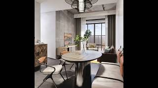 Urban Chic Living amp Dining Room Combination  Sleek amp Stylish Design [upl. by Nyluqcaj]