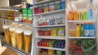 Fridge RestockRefill and Organize PantryOrganization and restocking Tiktoks CompilationASMR [upl. by Accire]