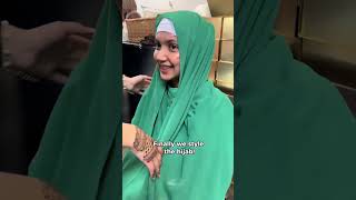 NonMuslims react to wearing hijab Urban Modesty shortvideo status islam youtubeshorts [upl. by Xxam]