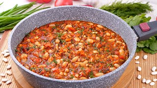 Вкусная Фасоль с овощами в томатном соусе Аппетитное овощное блюдо с фасолью в томате [upl. by Nerraj]