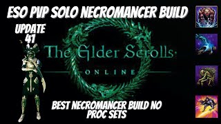 ESO Best Solo Necromancer PvP build 2024  Update 41 [upl. by Ebsen297]