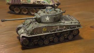 RFM 135 M4A3E8 Sherman easy eight HVSS RC conversion [upl. by Panaggio476]