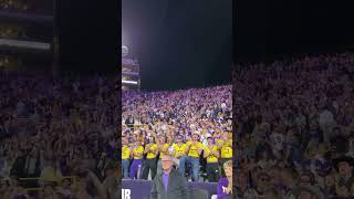 LSU fans sing along to Callin’ Baton Rouge at home game against Vanderbilt [upl. by Knah953]