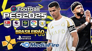 🎮 COMO Instalar eFootBall PES 2025 No  PPSSPP  100 Atualizado Narração Português Offline [upl. by Necyla]