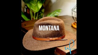 Ultrafino Montana Outback Crushable Wool Felt Fedora with Leather Band [upl. by Westlund]