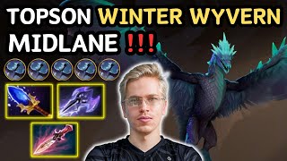 🔥 This Is How You Play WINTER WYVERN Midlane By TOPSON 🔥 Insane Attack Speed Arctic Burn  Dota 2 [upl. by Esnahc225]