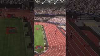 Men’s race 4 100 metres 2024 London Athletics Meet London Stadium [upl. by Eleynad]