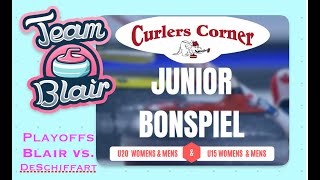 Junior Bonspiel  Blair vs DeSchiffart [upl. by Anaitit440]