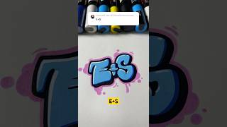 ES 💜 graffiti 3D drawing shots art [upl. by Bussy]