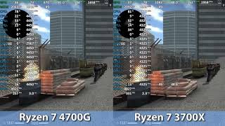 Ryzen 7 3700X vs Ryzen 7 4700G  Pro 4750G  Part 1 Games love that quotGame Cachequot Radeon VII [upl. by Nireil]