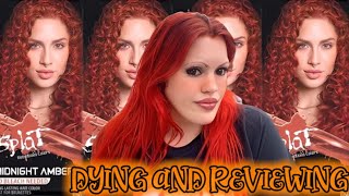 Dying My Hair With Splat Midnight Amber Hair Color Review [upl. by Kurth]