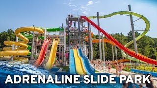 All Water Slides at Adrenaline Waterpark Zalakaros Hungary GoPro POV [upl. by Sorac]