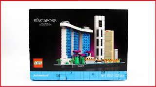 Lego 21057 Architecture Singapore Speed Build [upl. by Thema]