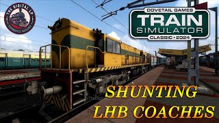 SHUNTING LHB COACHES TO YARD  HUMSAFAR EXPRESS  TS 2024  RAILWORKS railworks indianrailways [upl. by Marja]