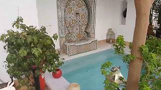 Riad Petit Karmela  Very nice helpful hotel in Marrakech Medina 24 April 2023 1519 [upl. by Ginder]