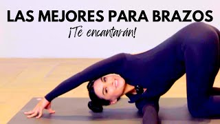 Los mejores ejercicios o posturas de brazos con yoga para mujeres Principiantes [upl. by Newra90]