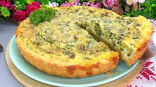 This CHEESE BROCCOLI AND SPINACH Pie will melt in your mouth Simple and delicious save the recipe [upl. by Bridgid]