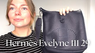 Hermès Evelyne 111 29 Bag Review [upl. by Ahsiekal]