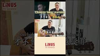 Chinese Song Learning quot年少有為 If I were youngquot 李榮浩 Ronghao Li  Linus the Taiwanese [upl. by Boff]