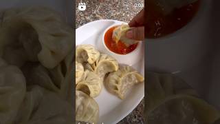 Veg streem momos with spicy red wala chatni youtubeshorts trending [upl. by Pontus66]