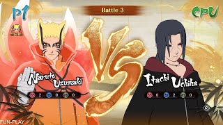 NARUTO BARYON MODE VS ITACHI REANIMATION MODS [upl. by Ileray]