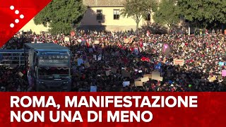 LIVE Roma manifestazione Non Una di Meno diretta video [upl. by Gal]