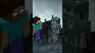 HEROBRINE VS MOB 😈😈😈 shorts minecraft herobrine mobs [upl. by Eberle]