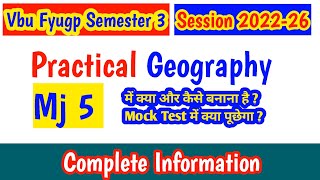 Vbu Fyugp Semester 3  Major 5 Geography I भूगोल मेजर 5 I Practical Geography I Practical file 🔥 [upl. by Afatsom]