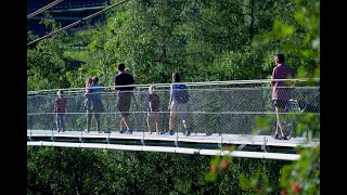 Goms BridgeSuspension BridgeOberwallis [upl. by Auka373]