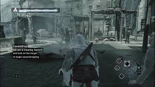 Assassins Creed 1 Eavesdropping in Poor District [upl. by Harriett]