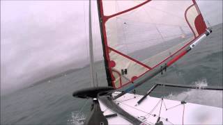 Musto Skiff 2015 Nationals Headcam Paignton [upl. by Aroled]