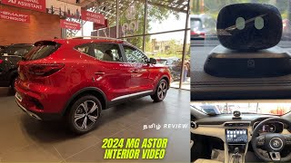 2024 MG Astor Interior explained in தமிழ்  Deep Reviews [upl. by Kong]