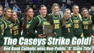 Red Bank Catholic 80 Pope John 23  Girls Basketball  NonPublic A State Final  K Liggio 20 pts [upl. by Ralyat]