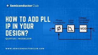 How to Add PLL IP in your Design  PLL in Qurtus  PLL Simulation in Modelsim [upl. by Ellenahc74]