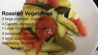 Roasted Vegetables Recipe [upl. by Leuqer]