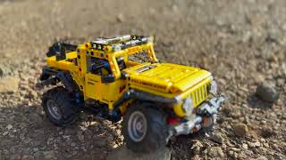 Matthew age 7 builds LEGO Jeep Wrangler Technic 42122 [upl. by Ciprian]