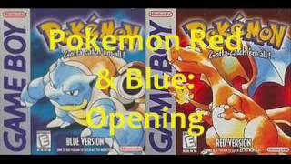 Pokémon Red amp Blue Music Opening Theme [upl. by Ym]