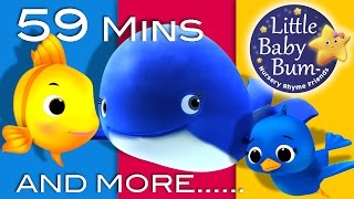 The Little Blue Whale  1 Hour of LittleBabyBum  Nursery Rhymes for Babies ABCs and 123s [upl. by Fahland]