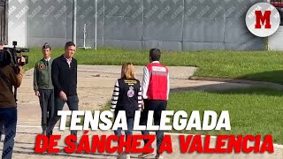 Así fue la tensa llegada de Pedro Sánchez a Valencia en helicóptero I MARCA [upl. by Aneez]