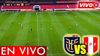 🔴 ¡EN VIVO ECUADOR vs PERÚ  FECHA 8 ELIMINATORIAS 2026  CANAL EN VIVO AMERICA ATV MOVISTAR [upl. by Molohs]