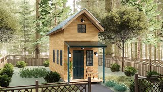 Stunning 2Story Tiny House Tour  8x23 ft SpaceSaving Design [upl. by Pooi]